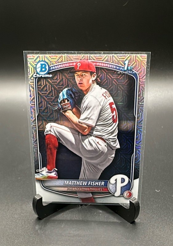 Matthew Fisher 2025 Bowman Draft Chrome Mojo Refractor #BDC-106