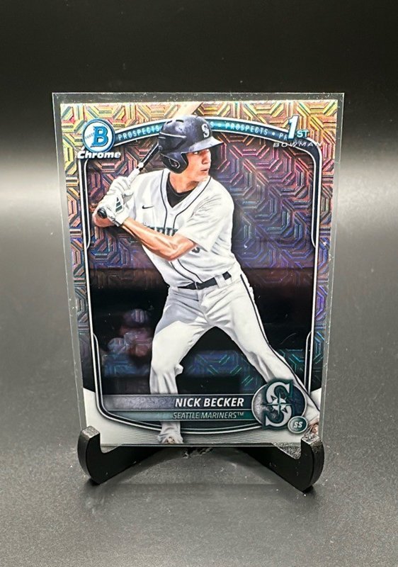 Nick Becker 2025 Bowman Draft Chrome Mojo Refractor #BDC-100