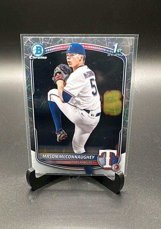 Mason McConnaughey 2025 Bowman Draft Chrome Laser Refractor #BDC-117