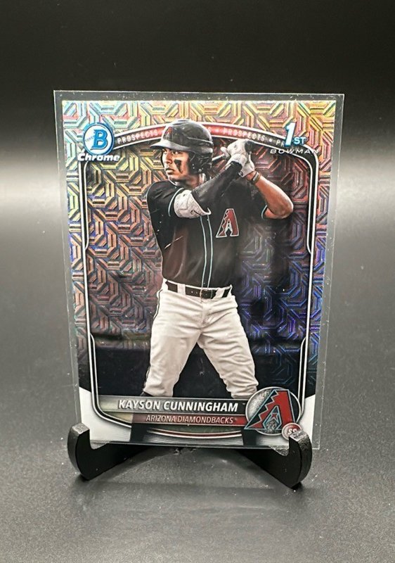 Kayson Cunningham 2025 Bowman Draft Chrome Mojo Refractor #BDC-84