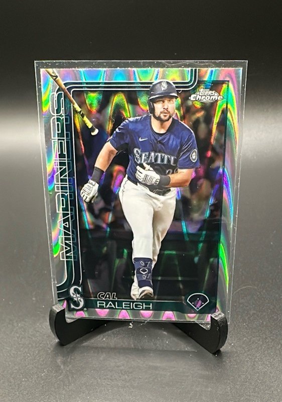 Cal Raleigh 2025 Topps Chrome Update RayWave Refractor #USC45b