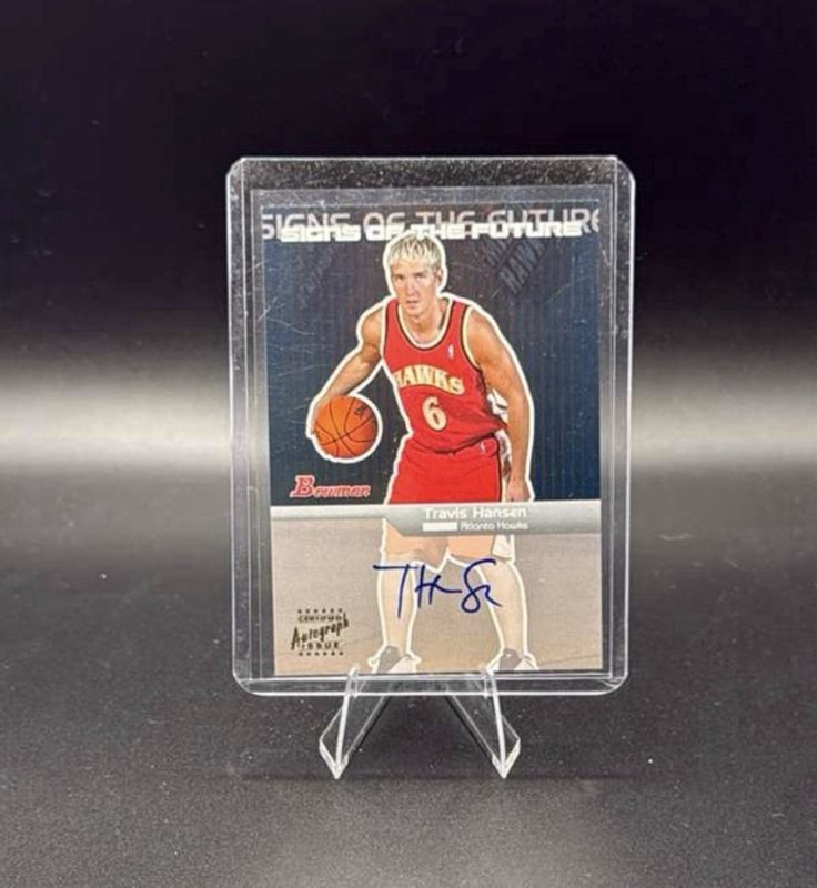 Travis Hansen 2003-04 Bowman Rookies & Stars - Signs of the Future #SFA-TH RC Auto