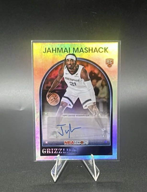 2026 NBA Hoops Jahmai Mashack "1989 Signatures" Green Foil RC #89S-JM Grizzlies