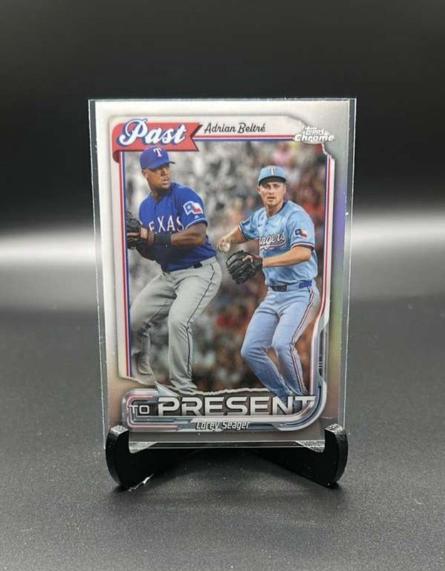 Adrian Beltre and Corey Seager 2026 Topps Chrome Past to Present