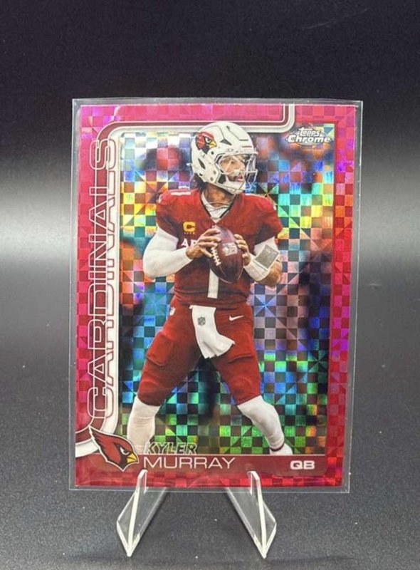 2025 Topps Chrome #5 Kyler Murray HOT PINK  X-FRACTOR