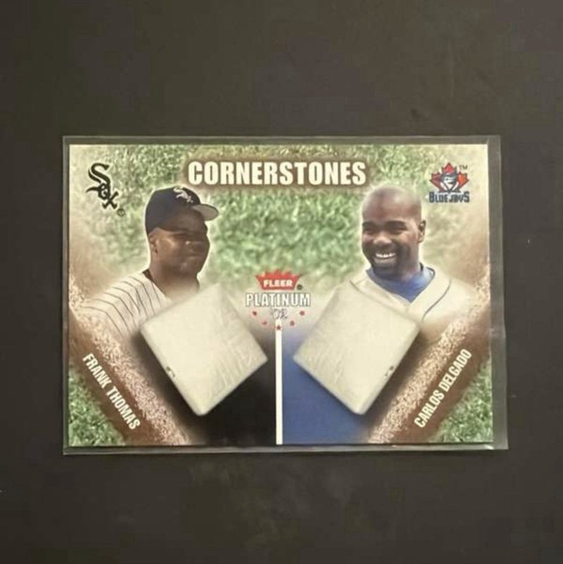 Frank Thomas and Carlos Delgado 2002 Fleer Platinum - Hobby Cornerstones #35