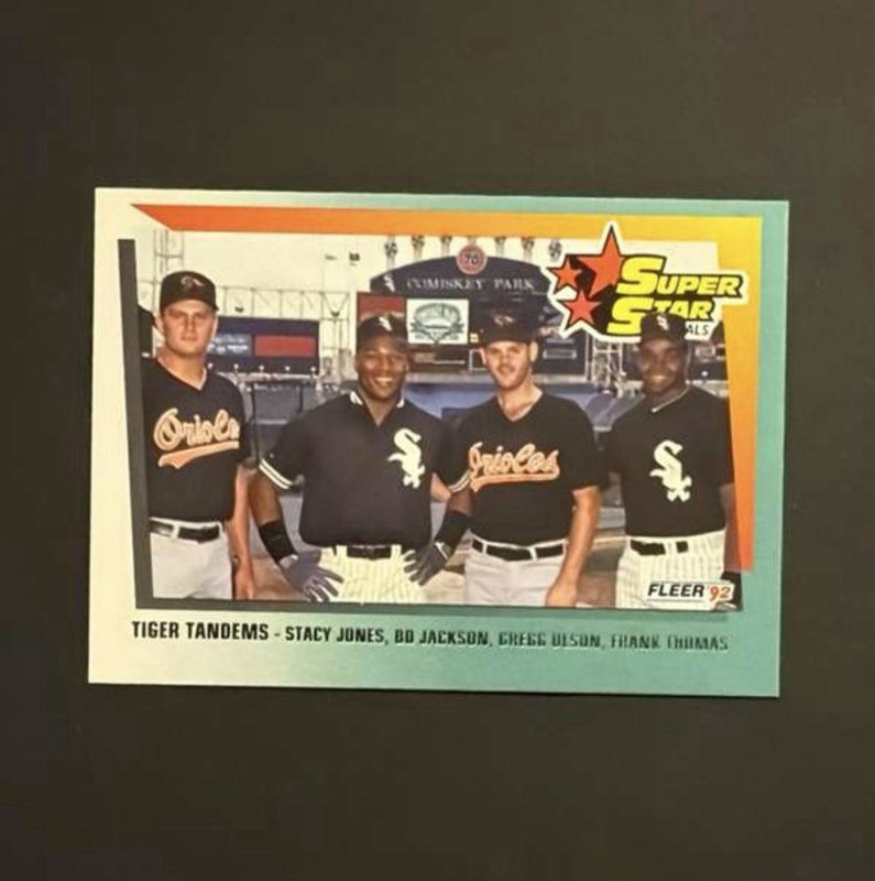 Gregg Olson 1992 Fleer - Super Star Specials Frank Thomas, Bo Jackson #701 RC