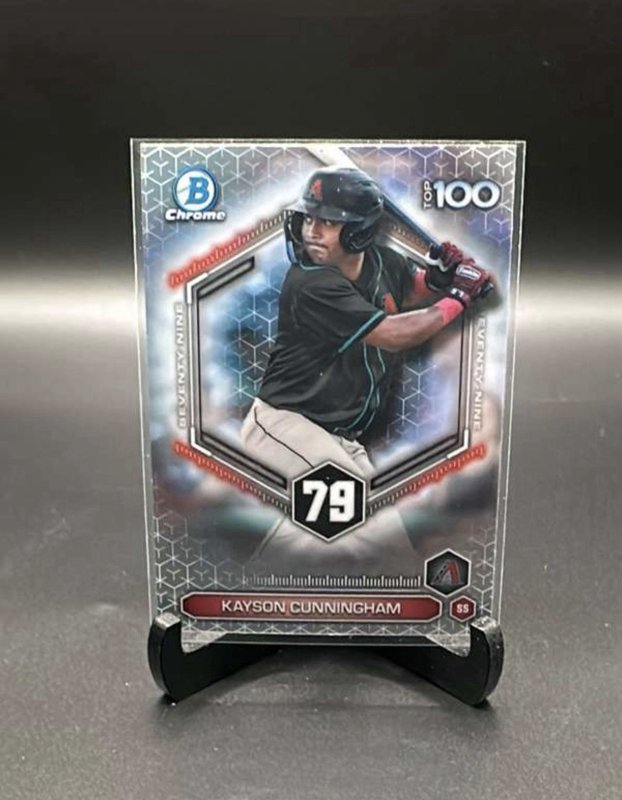 2026 Bowman Chrome Prospects Top 100 Kayson Cunningham Diamondbacks