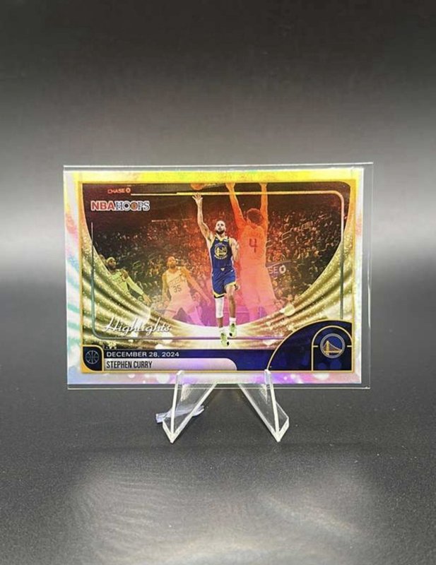 Stephen Curry 2025-26 Topps NBA Hoops Holo Foil Highlights #261