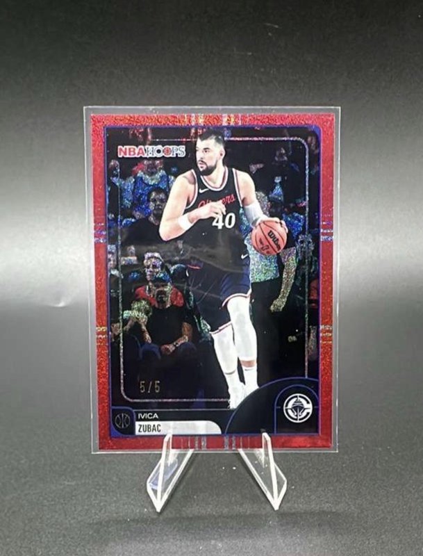 2025-26 Topps NBA Hoops Ivica Zubac Red 5/5