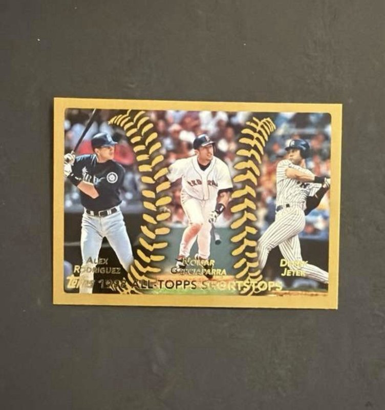 Alex Rodriguez, Derek Jeter and Nomar Garciaparra 1999 Topps - All-Topps #452