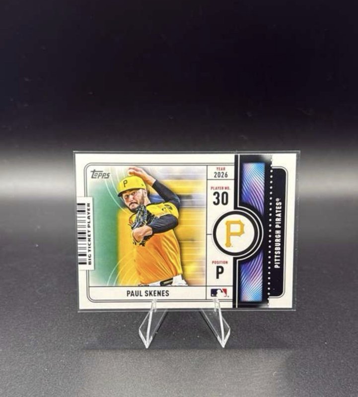 2026 Topps Series 1 Big Ticket Player Paul Skenes Pittsburgh Pirates