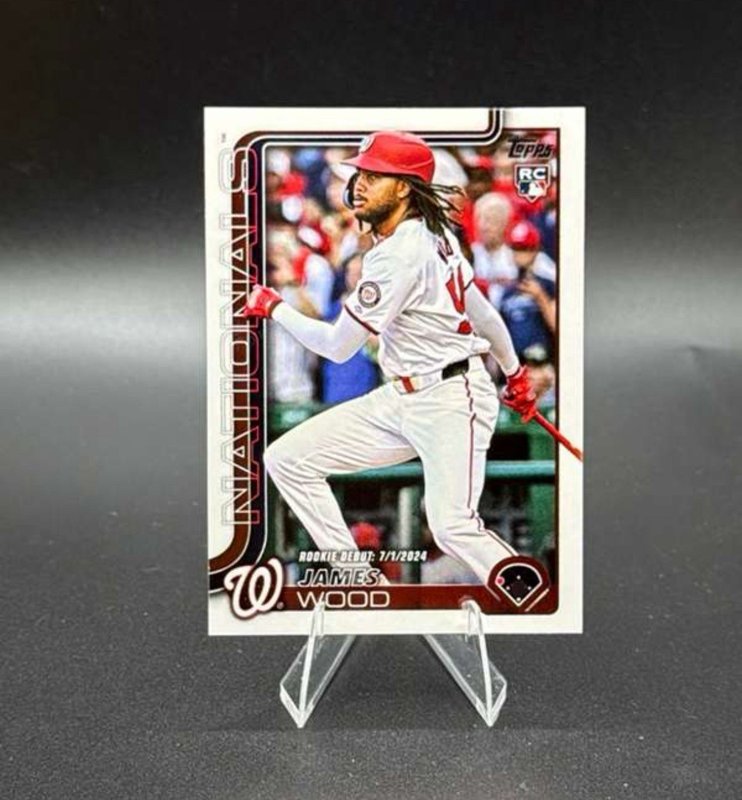 James Wood 2025 Topps Update Series - Rookie Debut #US218 RC