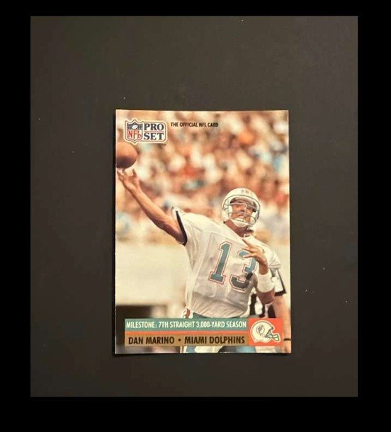 Milestone Dan Marino 1991 Pro Set #25