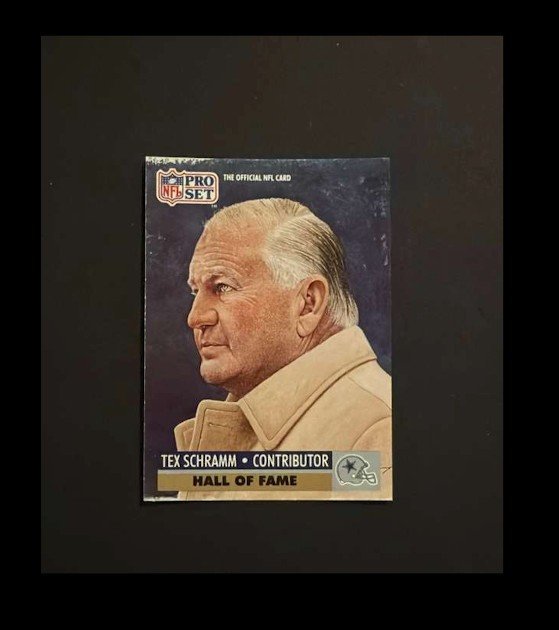 Tex Schramm 1991 Pro Set - Hall of Fame Selection #30 RC