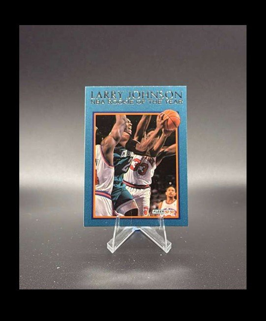 Year Larry Johnson 1992-93 Fleer - Larry Johnson Rookie of the #2 RC