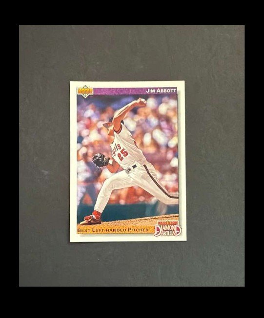 Jim Abbott 1992 Upper Deck - Diamond Skills #642