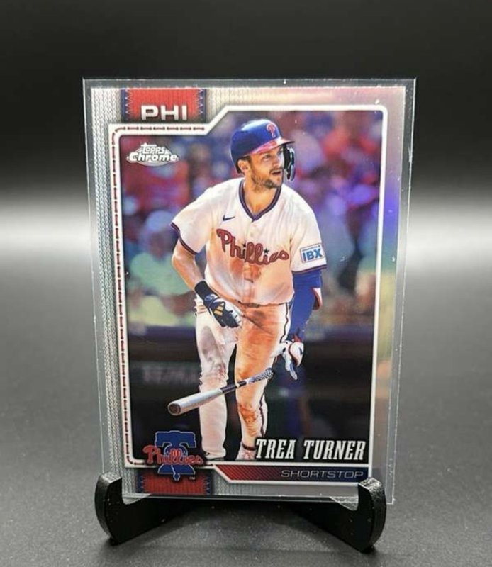 #5 Trea Turner 2026 Topps Chrome - Refractors