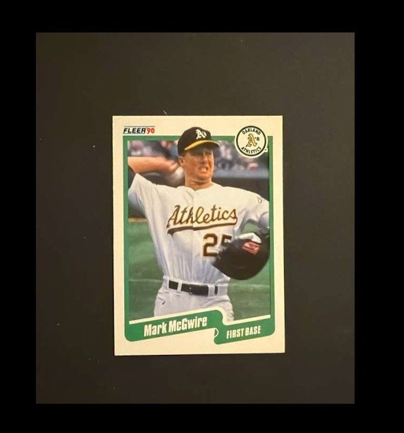 Pants Pocket 1990 Fleer - Mark McGwire No Spot on #15