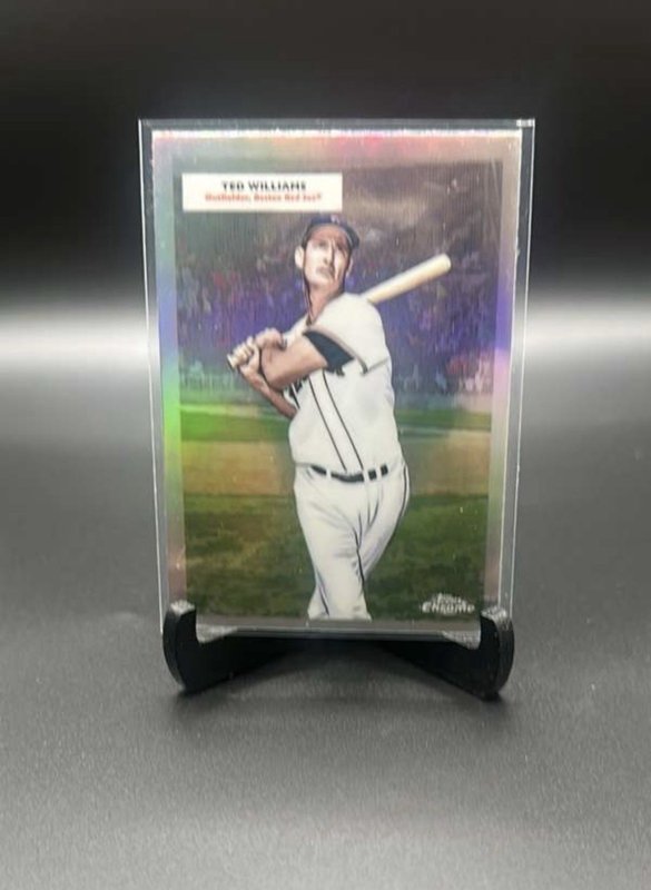 Ted Williams and Carl Yastrzemski 2025 Topps Chrome Platinum #55DH-7 Refractor