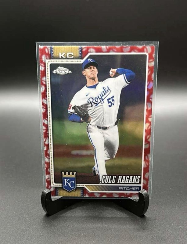 Cole Ragans 2026 Topps Chrome Baseball Seams #91 Refractors