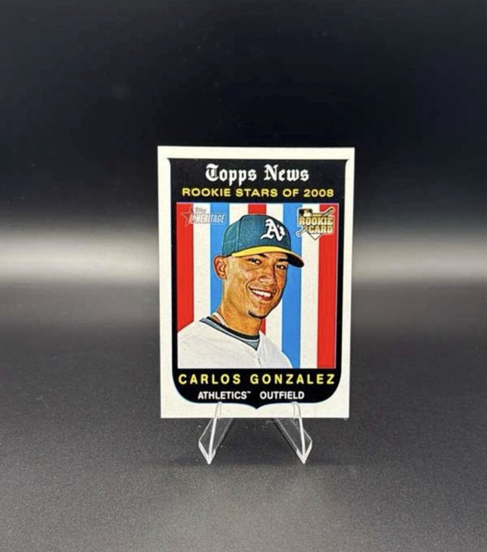Carlos Gonzalez 2008 Topps Heritage High Number - Rookie Stars of 2008 #578 RC