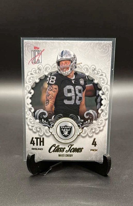 2025 Topps Football Signature Class Maxx Crosby Icons #CI-6 Las Vegas Raiders