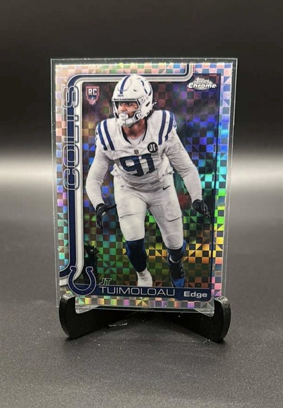 JT Tuimoloau 2025 Topps Chrome #356 X-Fractor RC