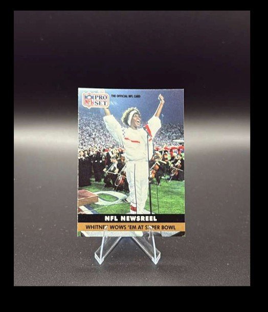 Whitney Houston 1991 Pro Set - NFL Newsreel #350