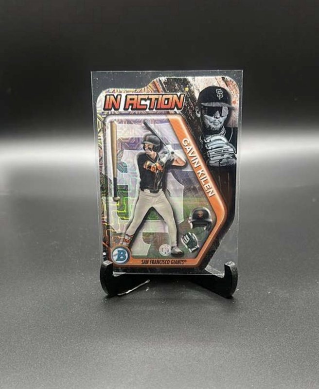 2025 Bowman Draft #BIA-13 Gavin Kilen Bowman In Action Mojo Refractor