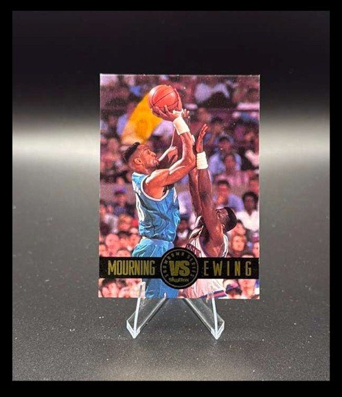 Alonzo Mourning and Patrick Ewing 1993-94 SkyBox Premium Showdown Series #SS1