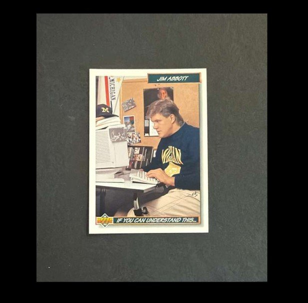 Jim Abbott 1992 Upper Deck #78