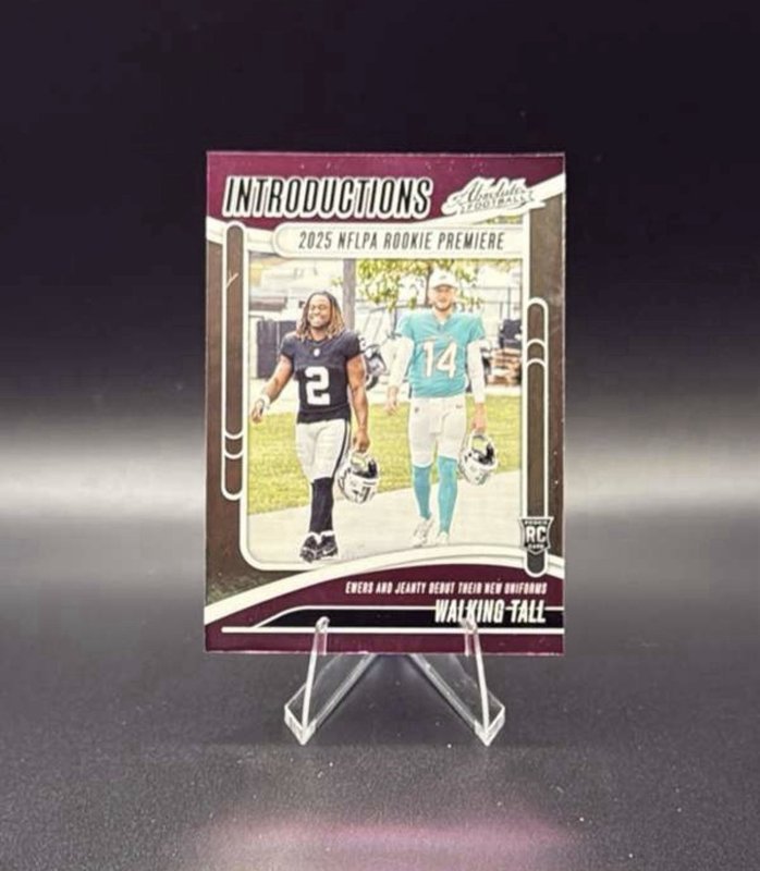 Quinn Ewers and Ashton Jeanty 2025 Panini Absolute - Introductions #I-QES RC