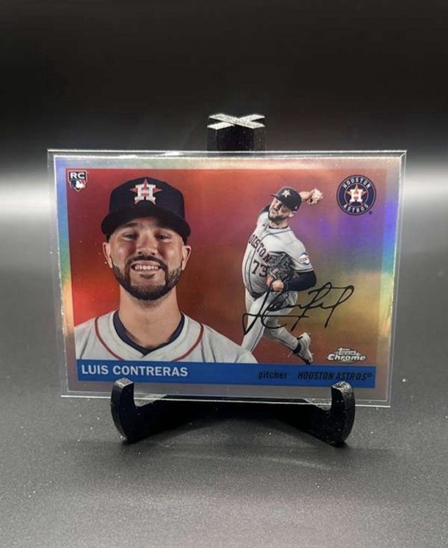 Topps 2024 Chrome Platinum Luis Contreras #345 Rookie Refractor Houston Astros